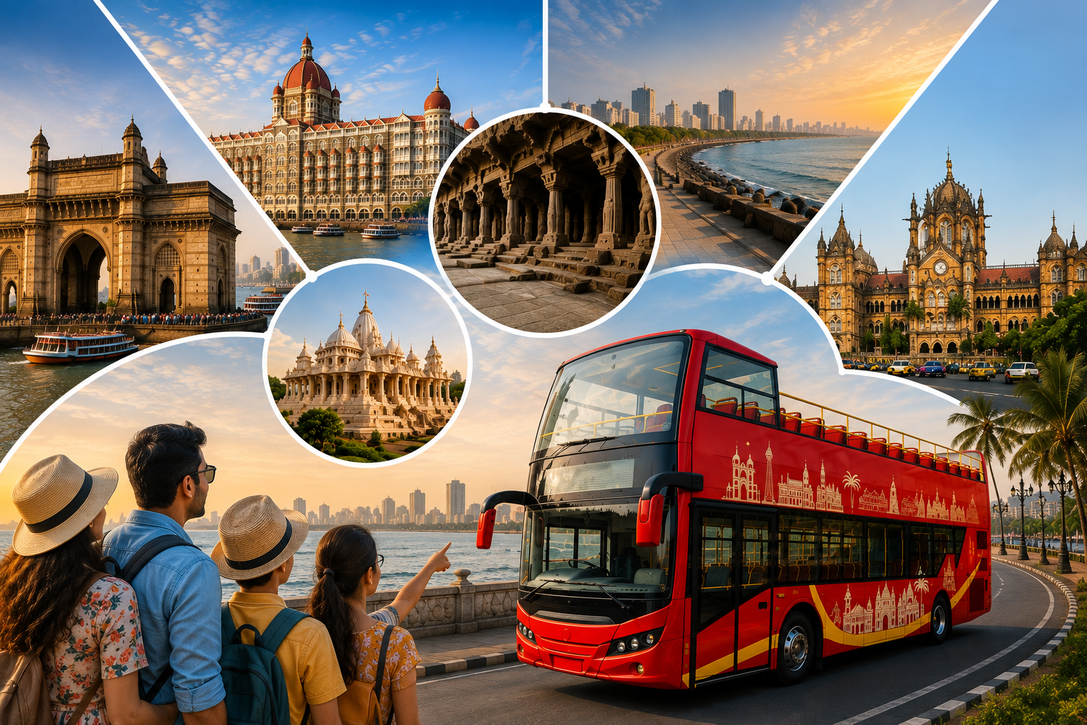 Mumbai Darshan Bus Places